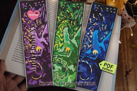Dragons Bookmark Cross Stitch Pattern Review