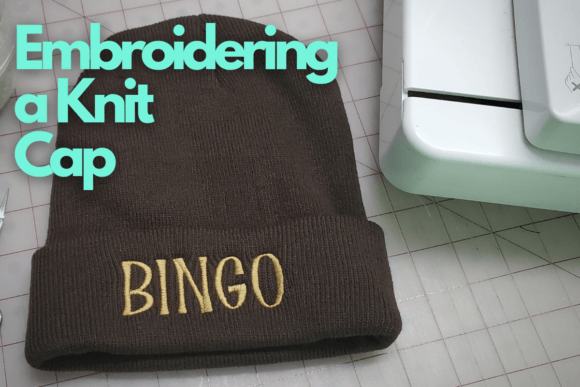 Embroidering a Knit Cap